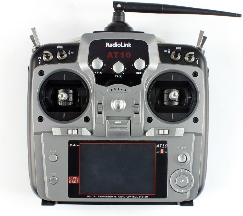 Radiolink AT10 2.4G 10CH Intelligent RC Transmitter with RX Support S.Bus/PPM/PWM for All RC Model Multi-Copter Build in Battery