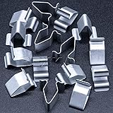 Rexka 15pcs Metal Trim Panel Spring Clip 16mm