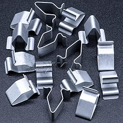 Rexka 15pcs Metal Trim Panel Spring Clip 16mm