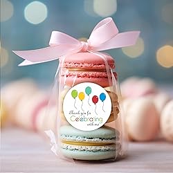 Birthday Cake Favor Stickers - Baby Shower Stickers