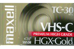 High Grade VHS-C Videotape Cassette [Set of 2]