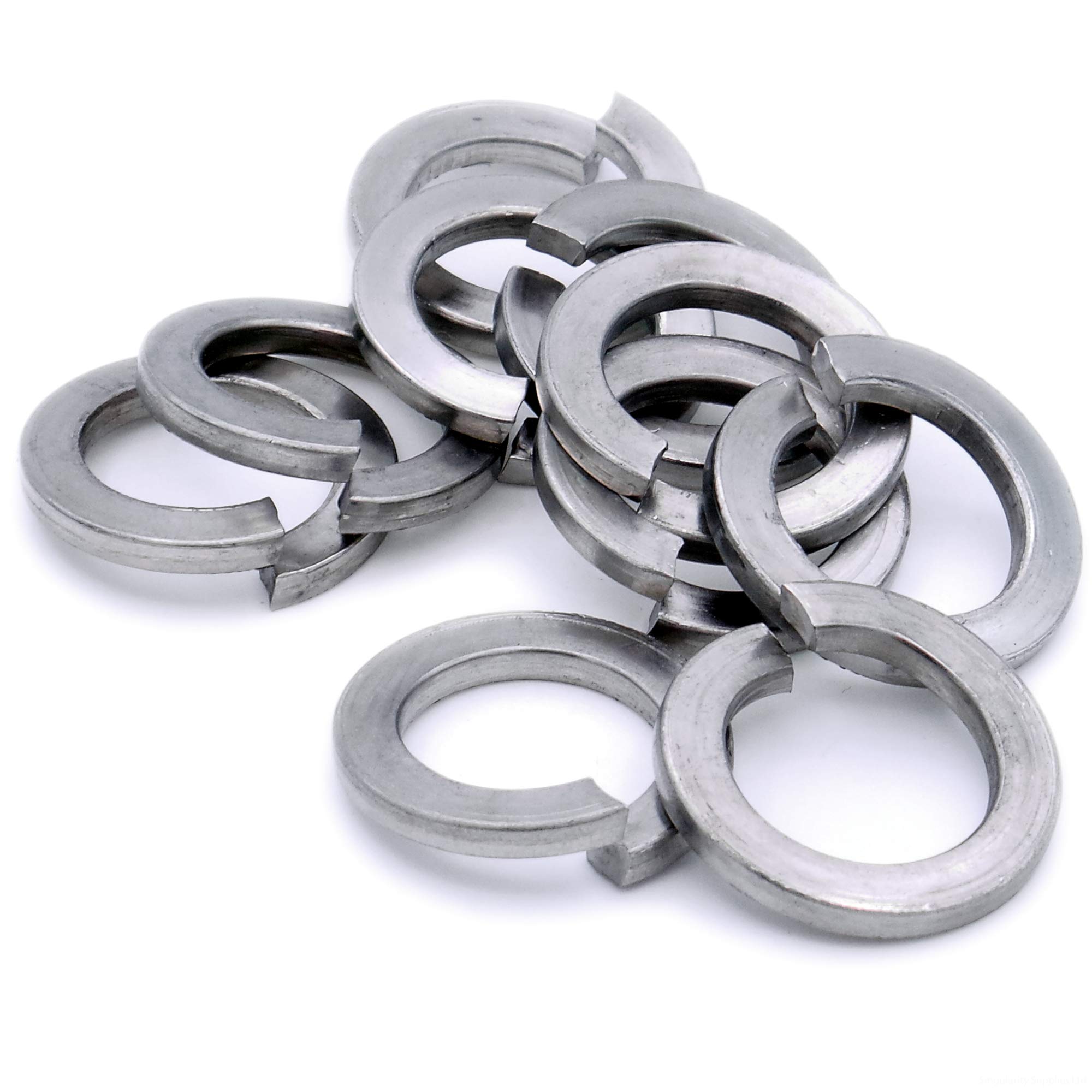 M14 (14mm) Rectangular Spring Split Lock Washer - Stainless Steel (A2) (Pack of 10)