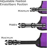 HEELE Dog Harness No Pull Small Reflective Front Back Leash Attachments Purple S view 7