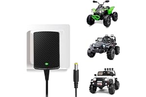 LAZORA 12V Battery Charger for Kids Ride On Car Toys 12 Volt Battery Charger Wrangler SUV Kid Trax Dynacraft Toy Car Jeep ATV Quad Disney Electric Ride On Charger 12v Kid Car Charger
