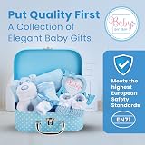 Baby Box Shop Newborn Baby Boy Gift Set in Keepsake Blue Box with Rattle view 5