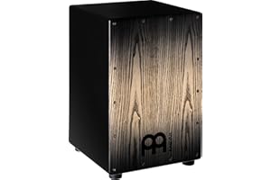 Meinl Percussion Headliner Cajon Box Drum with Snare and Bass Tone for Acoustic Music — NOT Made in China — Ash Wood, Play with Your Hands, 2-Year Warranty (MCAJ100BK-CBF) Charcoal Black Fade