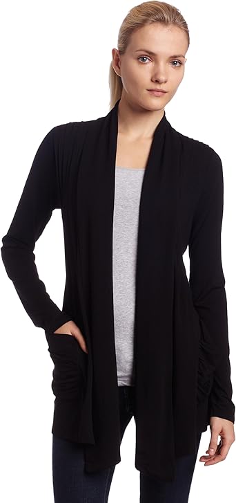 black women's cardigan with pockets