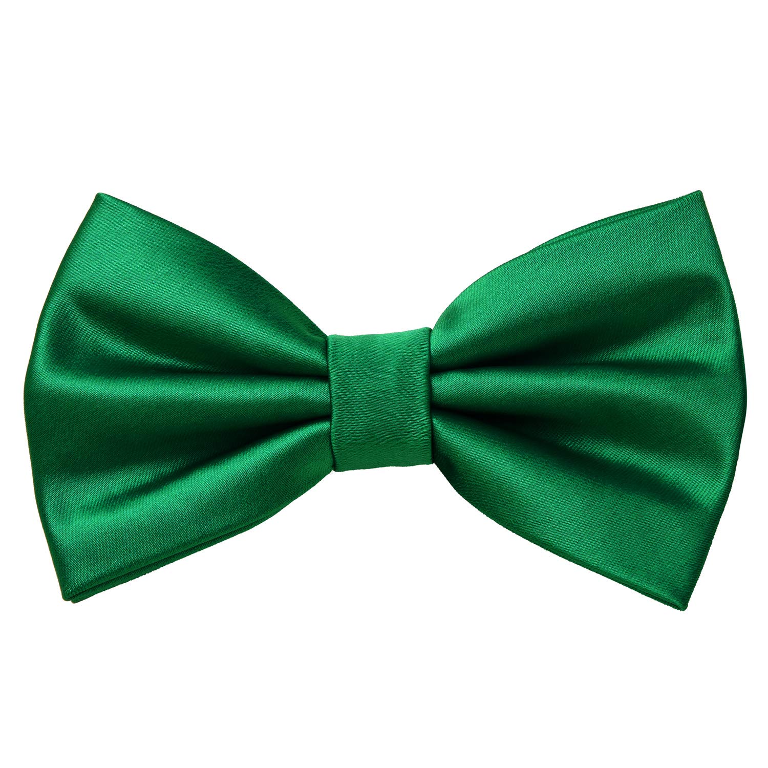 MASADA bow tie forestgreen - men's accessory in silk-look, continuously adjustable, handmade with hook closure - 12 x 6 cm