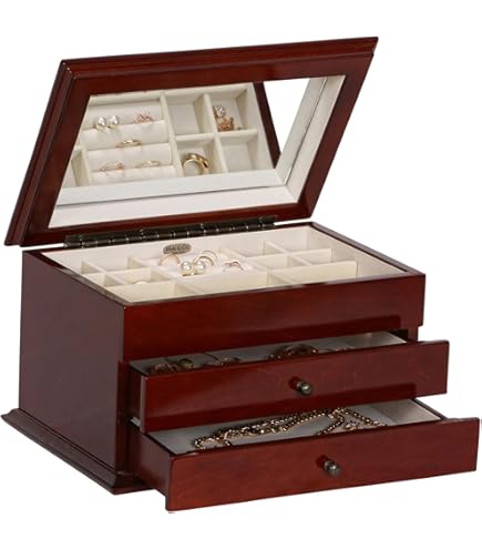 Boite a bijoux en bois luxe Noyer Originale - Boutique | boite à bijoux