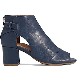 MOOMMO Women Open Toe Booties Sandals Heel Navy