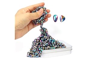 LYIUP Ferrite Putty Over 500 Colorful Weak Magnetic Ferrite Stones Fidget Toys Office Desk Toys for Adults