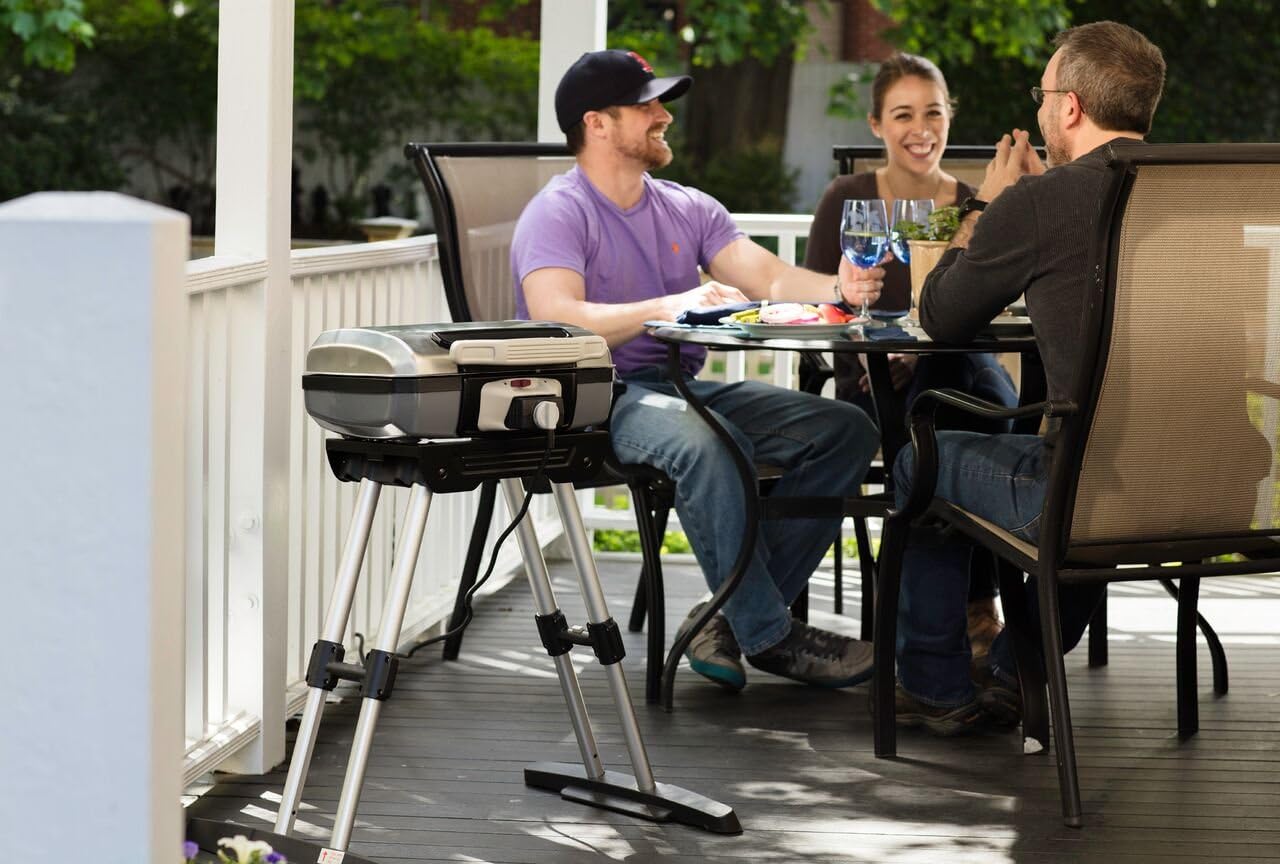 review Cuisinart CEG-980 Outdoor Electric Grill with VersaStand,Silver/Black,22 x 11.8 x 17.6-Inch