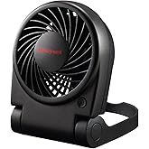 Honeywell HTF090B Turbo On-the-Go Personal Fan, Black – Small Portable Fan for Travel