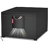 QH.HOME 30 Inch Fire Pit Cover Square for 29/30 inch Fire Pit, Waterproof Heavy Duty Gas Fireplace Fire Pit Table Cover Fits Patio Fire Table, 30"L x 30"W x 24"H - Black