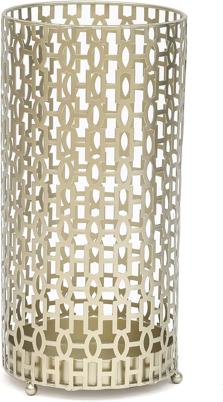 ceramic umbrella holder on Amazon Com Joveco Umbrella Racks Silver Metal Round Umbrella Stand Holder With Drip Tray For Home Entryway Free Standing Holders For Canes Walking Sticks And Hiking Poles Mid Century Geometry Home Improvement