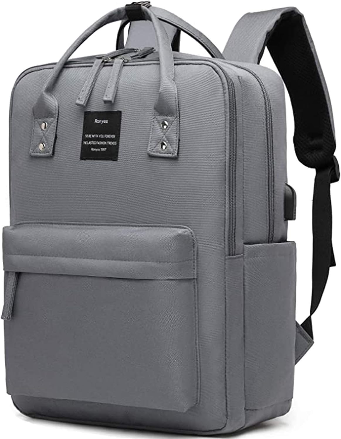 Ronyes Laptop Backpack 15.6 Inch Waterproof College Bag School Daypack Bookbag for Women Men