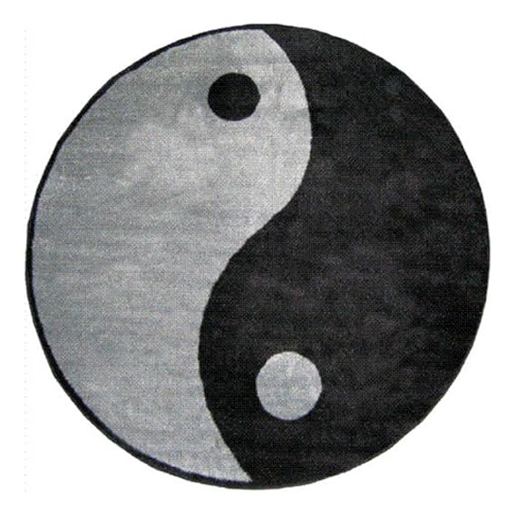 L.A. Rugs Yin Yang Round Area Rug: Amazon.co.uk: Kitchen & Home