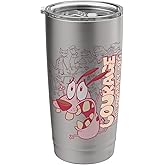 Courage the Cowardly Dog Running Scared Stainless Steel Insulated Tumbler