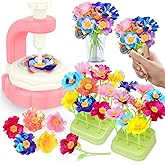 185pcs DIY Fabric Flower Bouquet Craft Kits for Kids Ages 3-12, STEM Educational Arts and Crafts Handmade Flower Making Kit Toy for Toddler Girls 3 4 5 6 7 8 9 10 11 12 Years Birthdays Christmas Gift