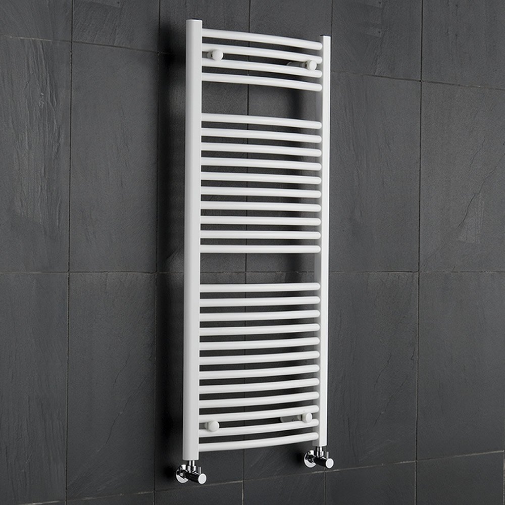 Hudson Reed Radiador Toallero Curvo Acero Blanco Para Baño  Cocina x