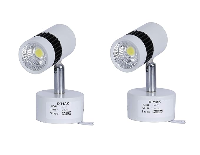 Happy Selling Brings White 3 Watt White Adjustable 180 LED Cob Spotting Wall Track Light (Cob Focus/Decorative Spot Light) | Track Light | | led spot Track Light | | Focus Track Light | {Set -02}