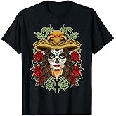 La Calavera Catrina - Santa Muerte - Sugar Skull T-Shirt