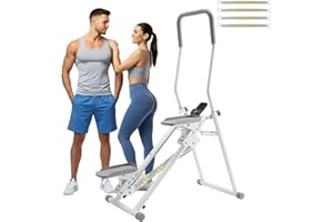 Stair Stepper for Home Gym, Foldable Vertical Climber Workout Machine, 3 Levels of Adjustable Resistance, 350 lbs Capacity Ca