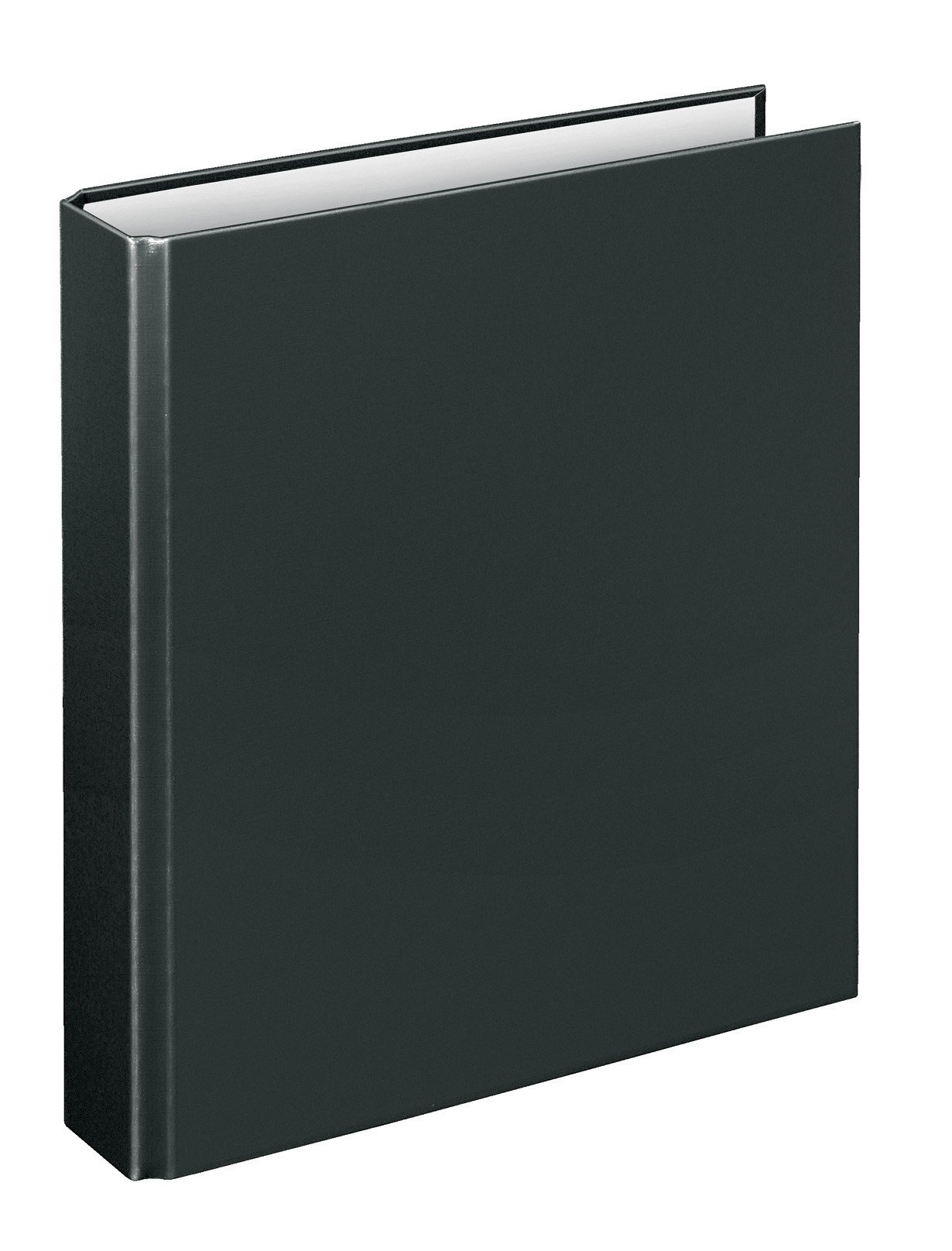 VELOFLEX 1153080 Basic Ring Binder, DIN A5, Pack of 1, Black, Filling Height 25 mm, Ring Binder with 4 Ring Mechanisms, Narrow Folder