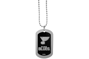 NHL Siskiyou Sports Fan Shop St. Louis Blues Chrome Tag Necklace 26 inch Black
