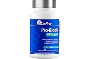 CanPrev Pro-Biotik IBS Support, 30 V-Caps 30-Day Supply - Women and Men Probiotic - 2 Billion Active Cells for Digestive Supp