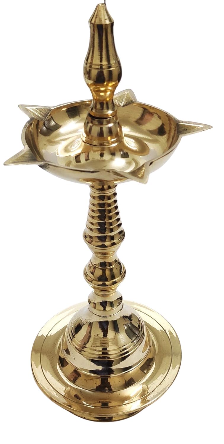Buy Artshai Traditional Kerala Brass Diya Oil/ghee Diya Deepak lamp