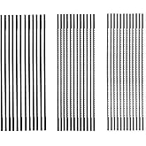 FOXBC 5 Inch Plain End Scroll Saw Blade Set, 36 Pack (28TPI, 12 TPI, 10TPI)