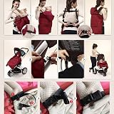 bebear Winter Cover for Baby Carrier Universal Hoodie Dark Grey view 7