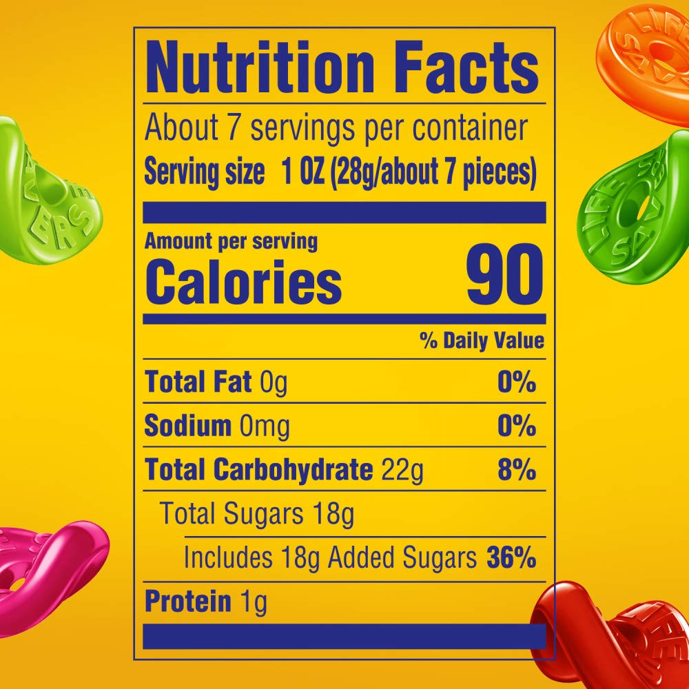 Life Savers, Gummies 5 Flavors Candy Bag, 7 oz : Gummy Candy : Grocery & Gourmet Food