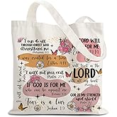URLLUAE God Says You are Christian Canvas Tote Bags for Women, Inspirational Christian Gifts for Women