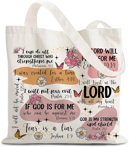 CafePress 'Praise God' Natural Canvas Tote Bag - Reusable Grocery & Shopping Bag