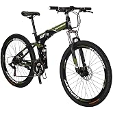 EUROBIKE Folding Bike, Folding Mountain Bike,Adult Bike,TSM G4/G7 Bicycle, 26/27.5Inch,Dual Disc Brake Bike