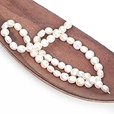 Freshwater Pearl Beads Natural Genuine Freshwater Cultured Pearl Irregular Pearl Beads Freshwater Pearl Beads for Jewelry Making (7-8mm)