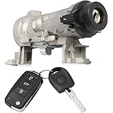 1K0905851B Ignition Switch Lock Cylinder for Golf 2004-2011, Jetta 2006-2018, EOS 2007-2011, Tiguan 2008-2011, Rabbit 2006-2009, Ignition Switch with Intelligent Remote Control Key