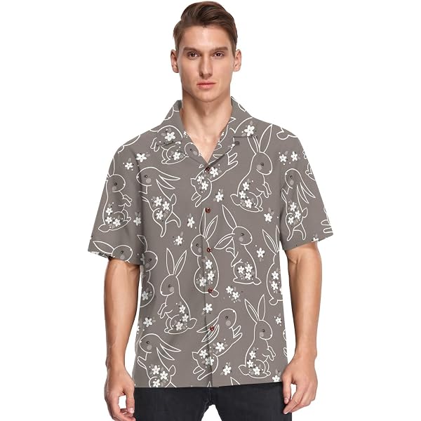 Visesunny Men's Short Sleeve Hawaiian Shirt - Dark Grungy Skull 3D Print Aloha Shirt, Quick Dry & Lightweight