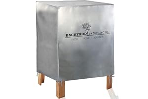 BACKYARD EXPRESSIONS PATIO · HOME · GARDEN 912399 Outdoor Patio Cover-600D Oxford Cloth- Grey- Works with 45 or 57 Quart Coolers-Backyard Expressions