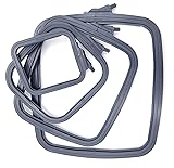 Nurge Anthracite 4 Pcs Set Plastic Square