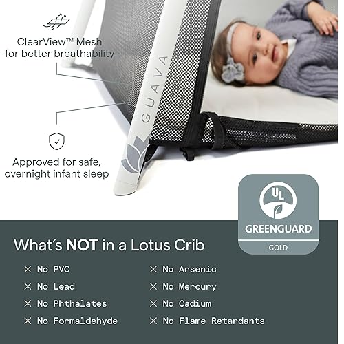 Guava Family Travel Crib includes Lightweight Backpack Design