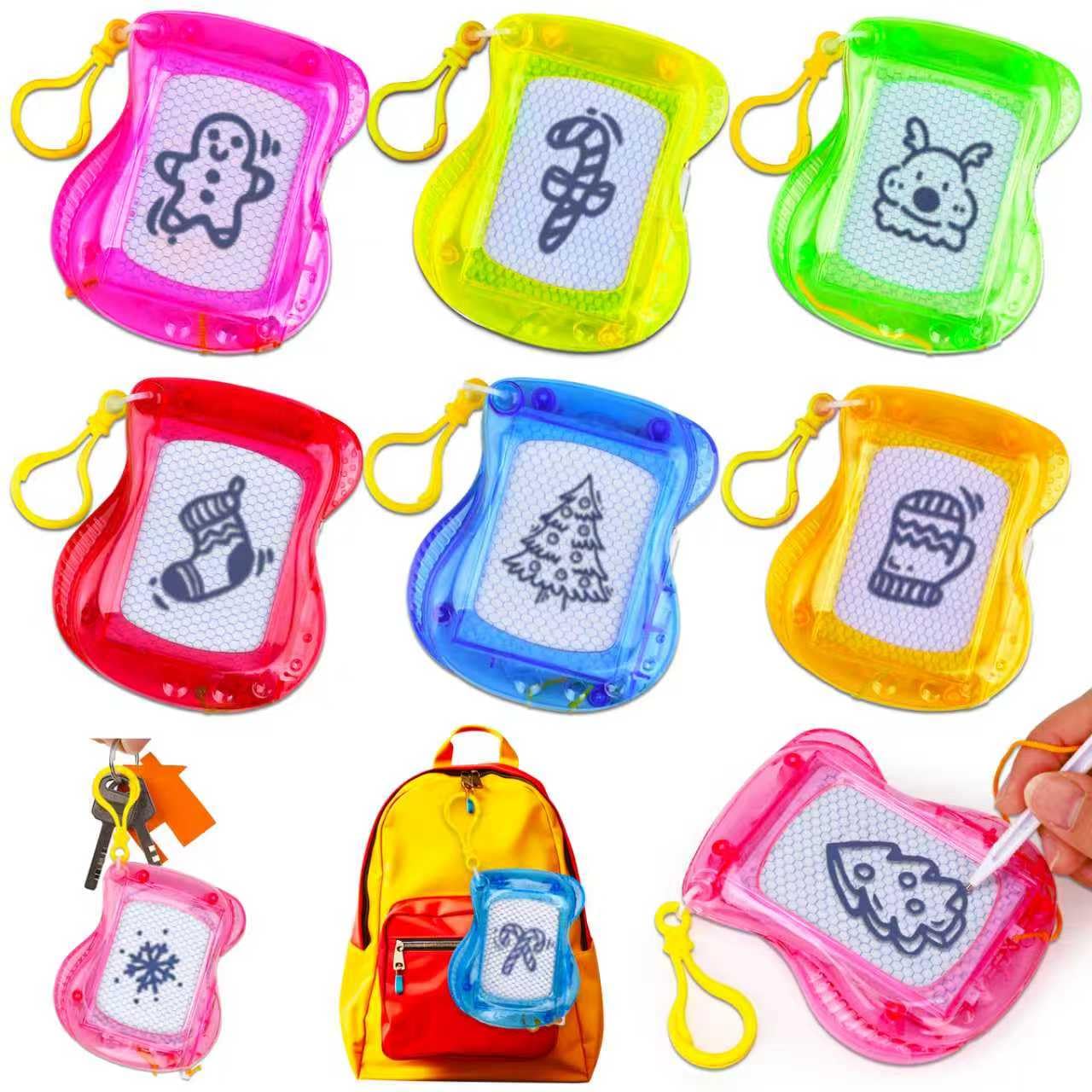 Photo 1 of 16PCS Mini Magnetic Drawing Board Party Favors Bulk for Kids 4-8 8-12 Goodie Treat Bag Christmas Stocking Stuffers Classroom Treasure Chest Carnival Prizes Box Toys Pinata Filler Birthday Return Gifts