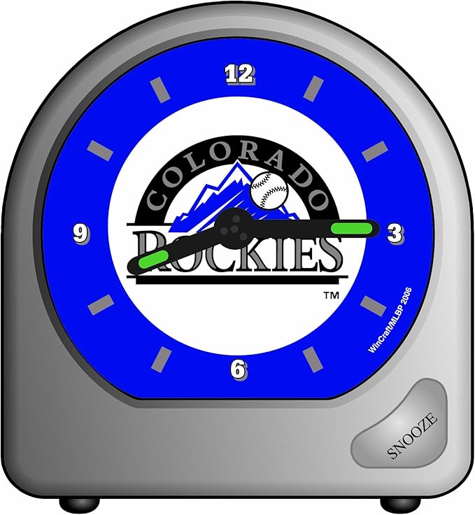 MLB Colorado Rockies Alarm Clock Sports Fan Alarm Clocks