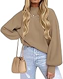 ZESICA Women's Casual Turtleneck Long Lantern