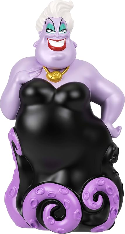 Mattel Disney Ariel Princesses, pacote de 4 pequenas bonecas da Pequena Sereia Ariel, Príncipe Eric, Úrsula e Rei Tritão, além de um tridente, inspirado no filme JHG84
