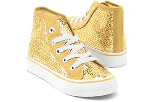 Balera Sequin High and Low Top Sneakers for Girls & Women Perfect for Dance
