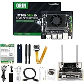 Yahboom Jetson Orin NX 16GB RAM AI 157TOPS Development Kit IMX219 CSI Camera 256GB SSD for ROS2 Programming Support Super Update (Orin NX 16GB Came Adv Kit)