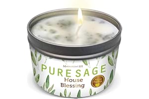 Magnificent 101 Long-Lasting Pure Sage Smudge Candle | 6 Oz - 35-Hour Burn | Essential Oils, 100% Natural Ingredients | Smoke Free, Petroleum Free Candle to Cleanse Your Home